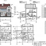 Autocad cottage drawing