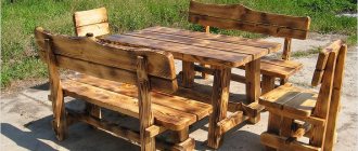 What to make an outdoor table from: review of materials