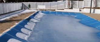 how to prepare a pool for winter at the dacha