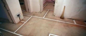 Монтаж проводов по полу позволяет избавиться от штробления стен