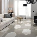 floor tiles in living room