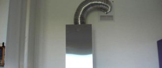 Connecting a kitchen hood to the building ventilation system using a corrugated air duct