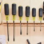 Shelf holder for storing screwdrivers