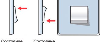 correct position of the light switch key