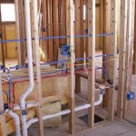 Laying water pipes in walls